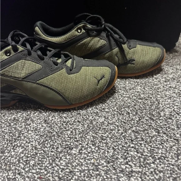 Puma Olive and Black Athletic Shoes - Picture 3 of 4